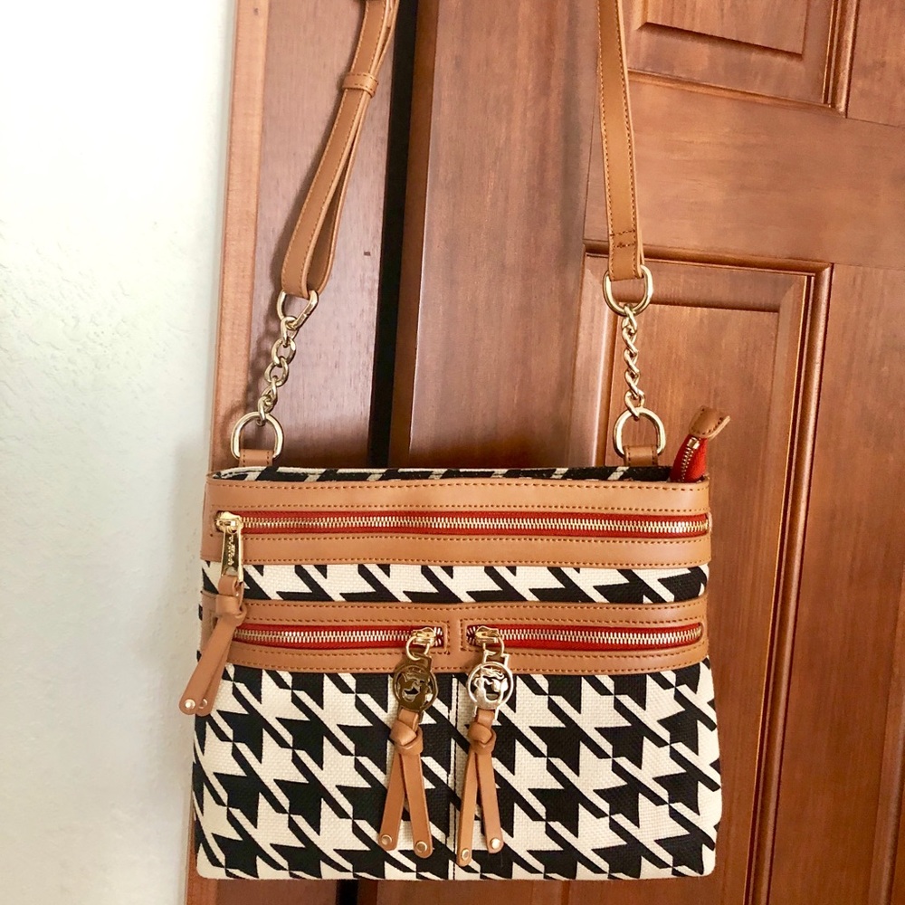 Spartina 449 crossbody bag, houndstooth design